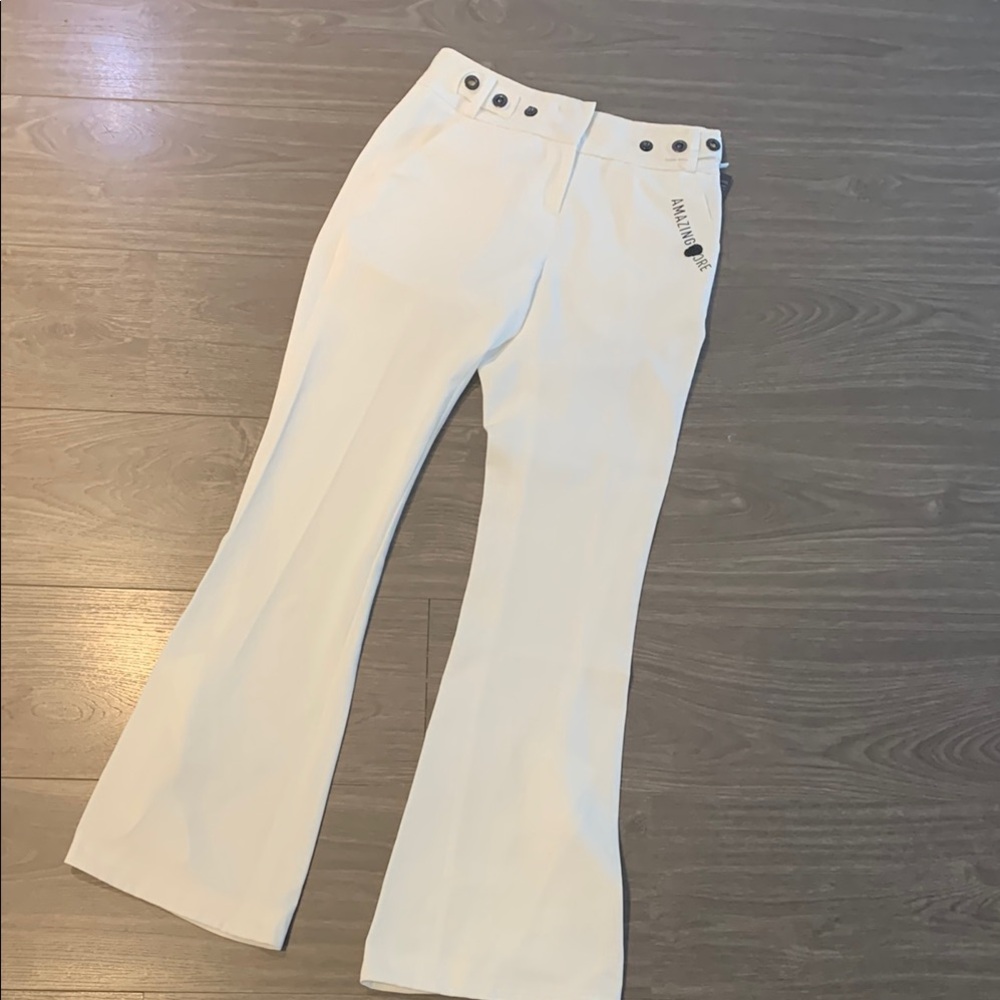 White Flared golf Pants for sale